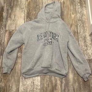 New York Grey Hoodie